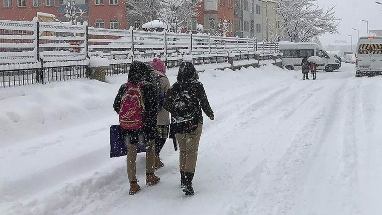 Ardahan'da eğitime kar yağışı nedeniyle ara verildi!