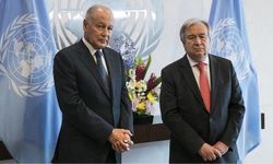 Arap Birliği Genel Sekreteri, Manama'da Guterres ile "Gazze'yi" görüştü