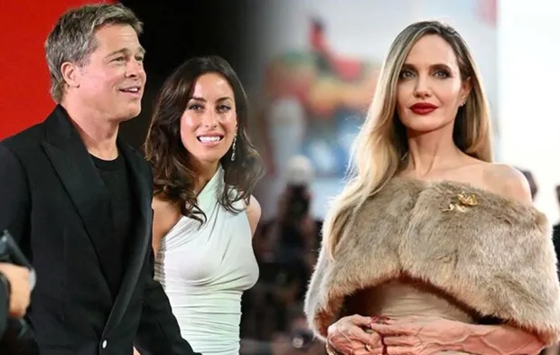 Brad Pitt yeni sevgilisiyle ilk kez kırmızı halıda: Elini bir an olsun bırakmadı!