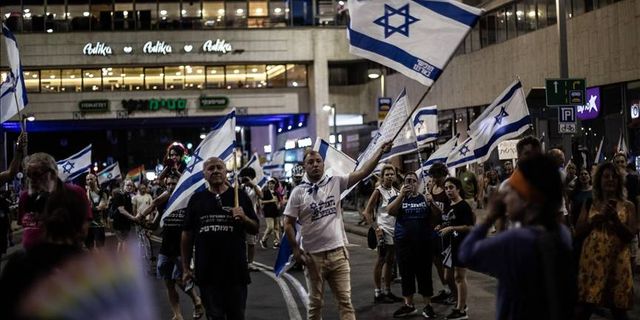 İsrail'de yargı düzenlemesine karşı protestolar 38. hafta da devam etti