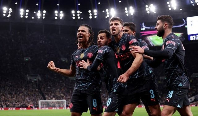 Manchester City, Tottenham'ı 87'de yıktı