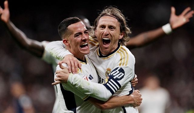 Real Madrid'e 3 puanı Modric getirdi!