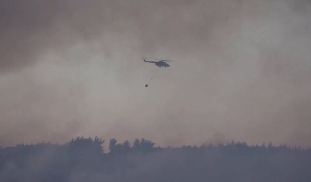 Çanakkale’deki orman yangını ikinci günde de sürüyor