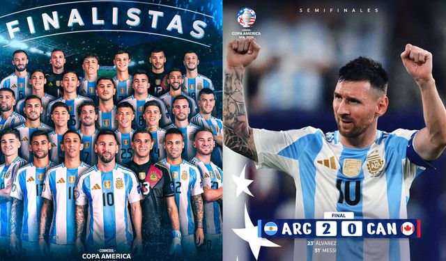 Messi'nin tarihe geçtiği Copa America'da ilk finalist Tangocular!