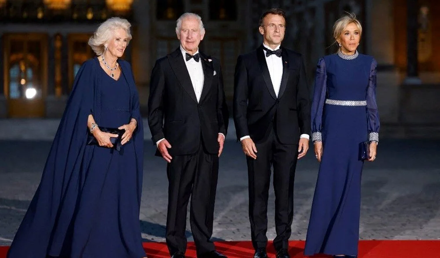 Kral Charles ve Kraliçe Camilla, Macron çiftinin konuğu oldu