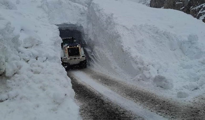 Yüksekova'da çığ düştü... Yol açma çalışmasında 1 personel ağır yaralandı!