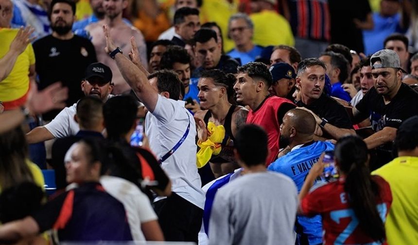Copa America'da ortalık karıştı: Darwin Nunez, Kolombiya taraftarıyla yumruklaştı!