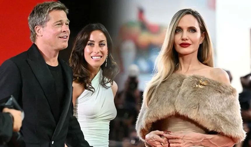 Brad Pitt yeni sevgilisiyle ilk kez kırmızı halıda: Elini bir an olsun bırakmadı!