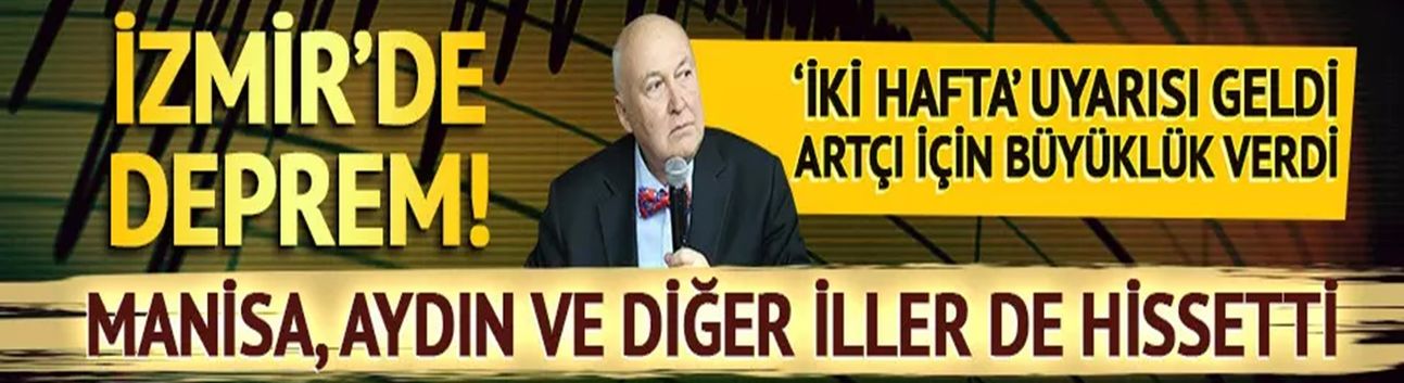 İzmir'deki 5.1'lik deprem sonrası Prof. Dr. Övgün Ahmet Ercan'dan uyarı: 2 hafta boyunca sürecek...